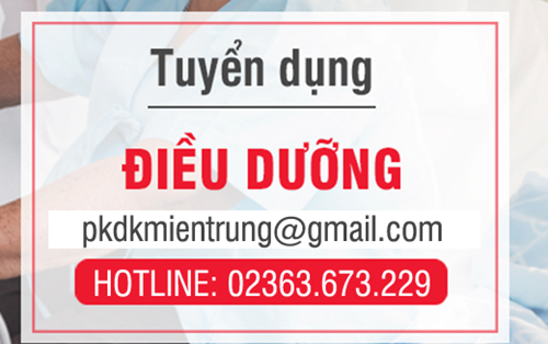 Phòng Khám Đa Khoa Miền Trung tuyển Điều dưỡng viên